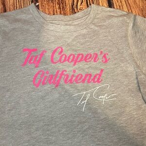 Rock & Roll Cowgirl Gray Tee with White Logo